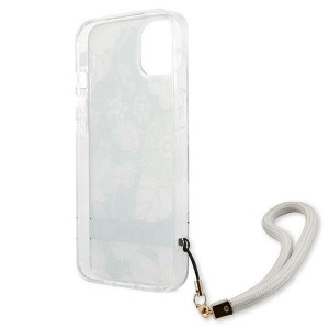 Оригинален гръб с връзка GUESS Flower GUHCP13MHFLSN - iPhone 13 зелен - Img 7