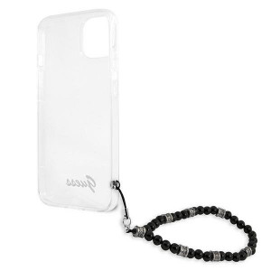 Оригинален гръб с гривна GUESS черен Pearl GUHCP13SKPSBK - iPhone 13 mini прозрачен - Img 7