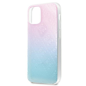 Оригинален гръб GUESS 3D Pattern GUHCP12S3D4GGBP - iPhone 12 mini розов / син - Img 6