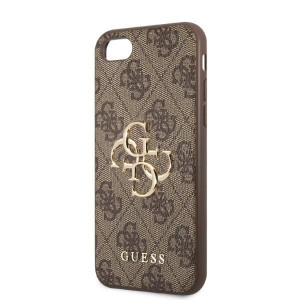 Оригинален гръб GUESS 4G Big Metal Logo GUHCI84GMGBR - iPhone 7 / 8 / SE (2nd gen) / SE (3rd gen) кафяв - Img 6