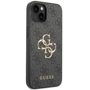 Оригинален гръб GUESS 4G Big Metal Logo - iPhone 15 сив - Img 4