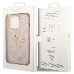 Оригинален гръб GUESS 4G Big Metal Logo - iPhone 15 Pro розов - Img 8