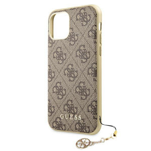 Оригинален гръб GUESS 4G Charms GUHCN61GF4GBR - iPhone 11 кафяв - Img 5
