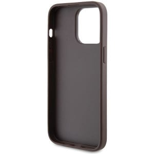 Оригинален гръб GUESS 4G Metal Gold Logo - iPhone 15 Pro Max кафяв - Img 7
