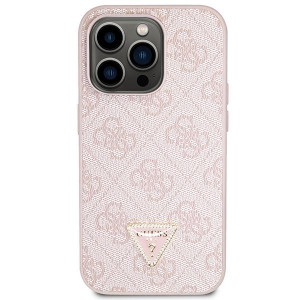 Оригинален гръб GUESS 4G Metal Logo с презрамка GUHCP15LP4TDSCPP - iPhone 15 Pro розов - Img 3