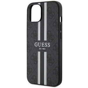 Оригинален гръб GUESS 4G Printed Stripe MagSafe GUHMP14MP4RPSK - iPhone 14 Plus черен - Img 6