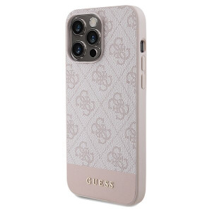 Оригинален гръб GUESS 4G Stripe - iPhone 14 Pro розов - Img 2