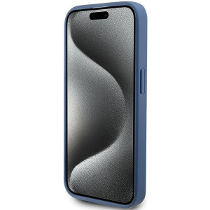 Оригинален гръб GUESS 4G Stripe - iPhone 15 Pro син - Img 5
