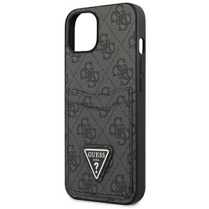 Оригинален гръб GUESS 4G Triangle Logo Cardslot GUHCP13MP4TPK - iPhone 13 черен - Img 6