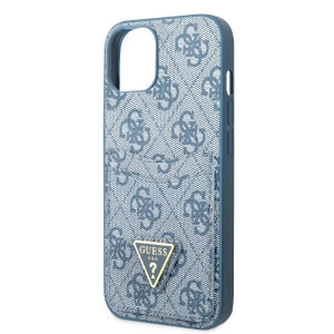 Оригинален гръб GUESS 4G Triangle Logo Cardslot GUHCP13SP4TPB - iPhone 13 mini син - Img 6