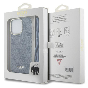 Оригинален гръб GUESS Crossbody Cord 4G Print - iPhone 15 Pro Max син - Img 7