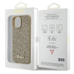 Оригинален гръб GUESS Disco Metal Script - iPhone 15 златист - Img 8