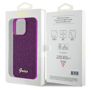 Оригинален гръб GUESS Disco Metal Script - iPhone 15 Pro Max розов - Img 8