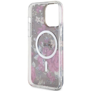 Оригинален гръб GUESS Flower MagSafe GUHMP14XHCFWSA - iPhone 14 Pro Max зелен - Img 7
