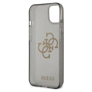 Оригинален гръб GUESS Glitter 4G Big Logo GUHCP13SPCUGL4GBK - iPhone 13 mini черен - Img 7