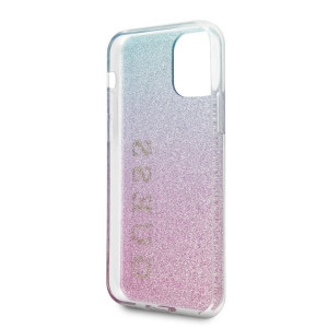 Оригинален гръб GUESS Glitter Gradient - iPhone 11 Pro Max розов / син - Img 5