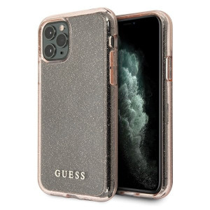 Оригинален гръб GUESS Glitter GUHCN65PCGLPI - iPhone 11 Pro Max розово злато - Img 2