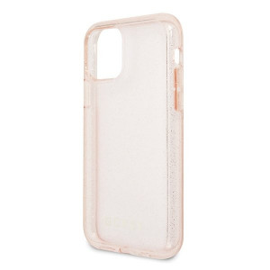 Оригинален гръб GUESS Glitter GUHCN65PCGLPI - iPhone 11 Pro Max розово злато - Img 4
