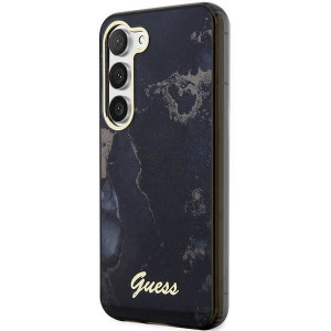 Оригинален гръб GUESS Golden Marble GUHCS23MHTMRSK - Samsung Galaxy S23+ черен - Img 2