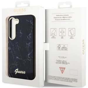Оригинален гръб GUESS Marble GUHCS23MPCUMAK - Samsung Galaxy S23+ черен - Img 8