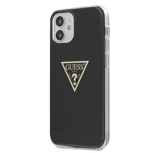 Оригинален гръб GUESS Metallic GUHCP12SPCUMPTBK - iPhone 12 mini черен - Img 2