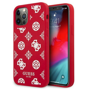 Оригинален гръб GUESS Peony GUHCP12LLSPEWRE - iPhone 12 Pro Max червен - Img 1