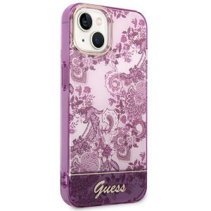 Оригинален гръб GUESS Porcelain GUHCP14MHGPLHF - iPhone 14 Plus циклама - Img 4