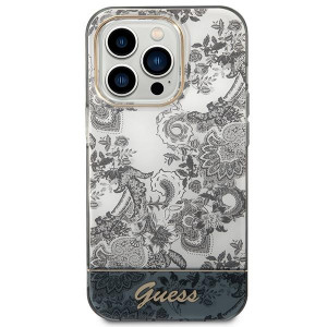 Оригинален гръб GUESS Porcelain GUHCP14XHGPLHG - iPhone 14 Pro Max сив - Img 3