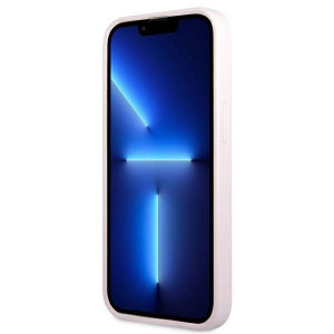 Оригинален гръб GUESS Saffiano Hot Stamp & Metal Logo GUHCP13LPSASBPU - iPhone 13 Pro лилав - Img 5