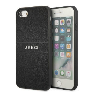 Оригинален гръб GUESS Saffiano Stripe GUHCI8PSASBBK - iPhone 7 / 8 / SE (2nd gen) / SE (3rd gen) черен - Img 1