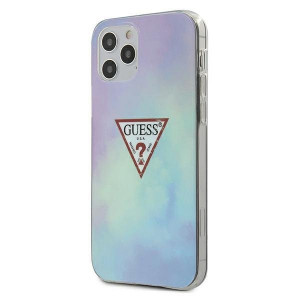 Оригинален гръб GUESS Tie & Die GUHCP12LPCUMCGC02 - iPhone 12 Pro Max син - Img 1