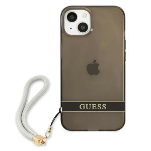 Оригинален гръб GUESS Translucent Strap GUHCP13SHTSGSK - iPhone 13 mini черен - Img 3