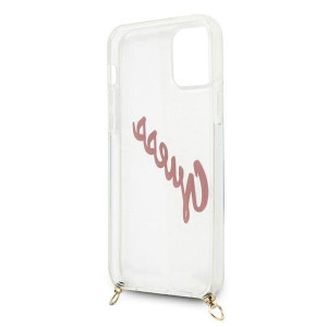Оригинален гръб GUESS Vintage GUHCP12SCRTVSPI - iPhone 12 mini розов - Img 6