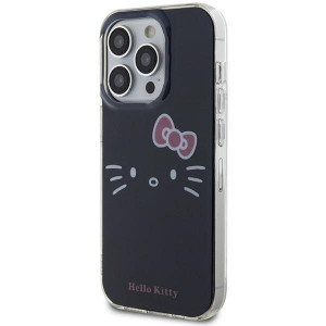 Оригинален гръб Hello Kitty IML Kitty Face - iPhone 15 Pro черен - Img 2