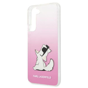 Оригинален гръб KARL LAGERFELD Choupette Eat KLHCS22MCFNRCPI - Samsung Galaxy S22+ розов - Img 6