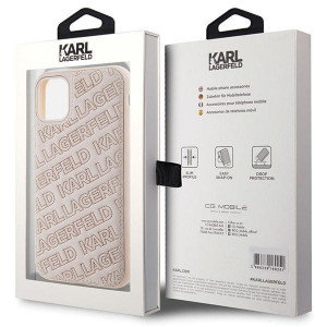 Оригинален гръб KARL LAGERFELD Quilted K Pattern - iPhone 11 розов - Img 8