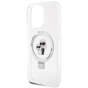 Оригинален гръб KARL LAGERFELD Ring Stand Karl & Choupette MagSafe - iPhone 14 Pro Max бял - Img 6