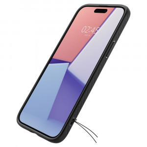 Оригинален гръб SPIGEN Liquid Air - iPhone 15 черен мат - Img 9