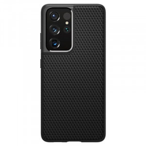 Оригинален гръб SPIGEN Liquid Air - Samsung Galaxy S21 Ultra 5G черен мат - Img 13