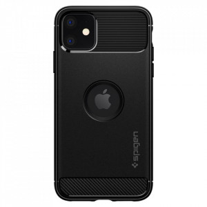 Оригинален гръб SPIGEN Rugged Armor - iPhone 11 черен мат - Img 3