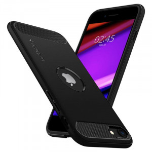 Оригинален гръб SPIGEN Rugged Armor - iPhone SE (2nd gen) / SE (3rd gen) черен - Img 16