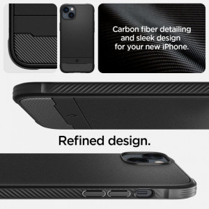 Оригинален гръб SPIGEN Rugged Armor MagSafe - iPhone 14 черен мат - Img 3