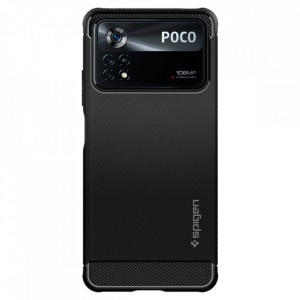 Оригинален гръб SPIGEN Rugged Armor - Xiaomi Poco X4 Pro 5G черен мат - Img 2