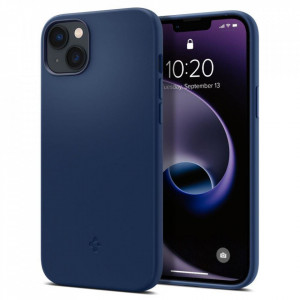 Оригинален гръб SPIGEN Silicone Fit MagSafe - iPhone 14 Plus син - Img 1