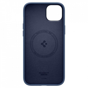 Оригинален гръб SPIGEN Silicone Fit MagSafe - iPhone 14 Plus син - Img 5