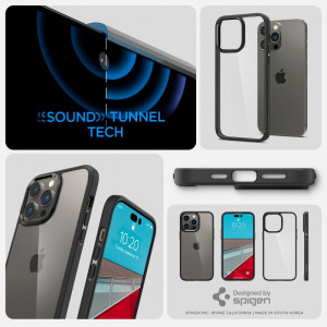 Оригинален гръб SPIGEN Ultra Hybrid - iPhone 14 Pro черен мат - Img 13