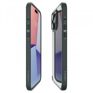 Оригинален гръб SPIGEN Ultra Hybrid - iPhone 15 Pro Max тъмнозелен - Img 14