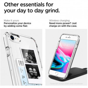 Оригинален гръб SPIGEN Ultra Hybrid - iPhone 7 / 8 кристалнопрозрачен - Img 14