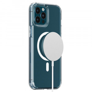 Оригинален гръб SPIGEN Ultra Hybrid MagSafe - iPhone 12 Pro Max бял - Img 17