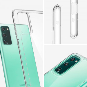 Оригинален гръб SPIGEN Ultra Hybrid - Samsung Galaxy S20 FE / S20 FE 5G / S20 FE 2022 кристалнопрозрачен - Img 9